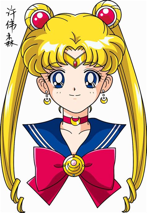 Sailor Moon Face Anime Style By Xuweisen On Deviantart Sailor Moon Super S Arte Sailor Moon