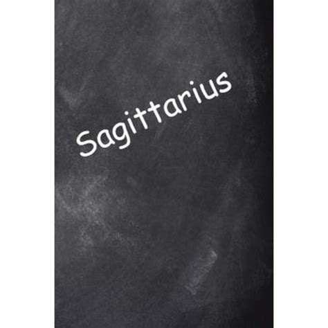 Sagittarius Zodiac Horoscope Journal Chalkboard Notebook Diary Blank