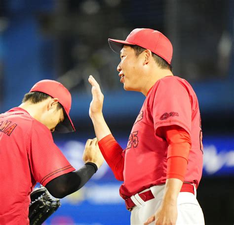 【広島】4連勝で3カ月ぶり2位浮上 首位阪神に1差、勝利数は上回るリーグ最多46勝目 プロ野球写真ニュース 日刊スポーツ