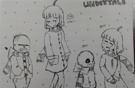 Sans And Frisk Doodle By Shenjie Chan1998 On Deviantart