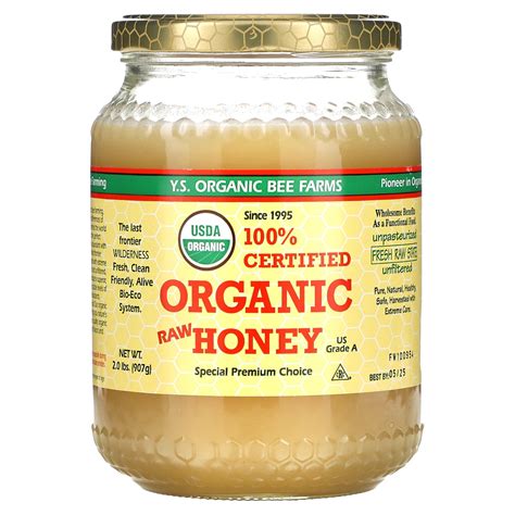 Ys Eco Bee Farms 100 Certified Organic Raw Honey 2 Lbs 907 G