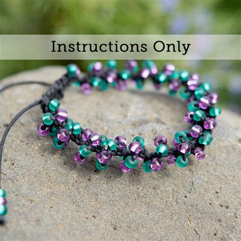 Mini Studio Macramé Spiral Bracelet Bead Instruction Kit • Boundless