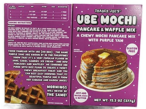 Trader Joe S Ube Mochi Pancake Waffle Mix Oz Pack Of