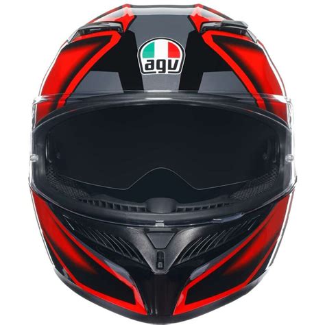 Casco Moto Integrale Agv K3 COMPOUND Nero Rosso Vendita Online