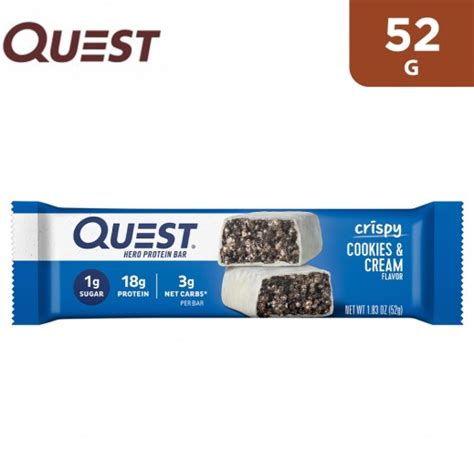 Buy Quest Hero Protein Bar Crispy Cookies Cream G Taw Eel