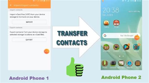 How To Transfer Contacts From Android To Android Youtube