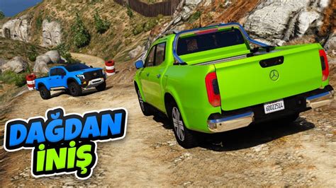 Pahalı Pikap Arabalar Yeni Dağdan İniş Parkurunda GTA 5 YouTube