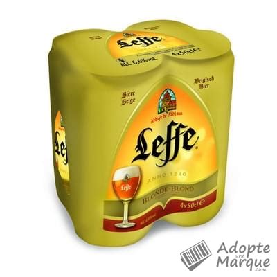Leffe Bière Blonde d Abbaye Belge vol Les canettes de CL AdopteUneMarque