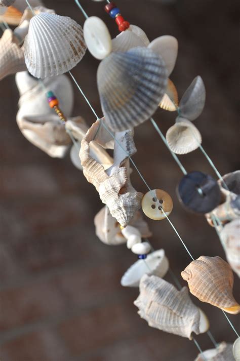 Seashore Windchimes Campanas De Viento Diy Artesan As Con Conchas