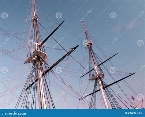 Historic Sailing Ship Masts Picture Image 205022