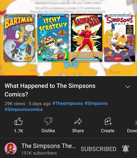 The Simpsons Theory On Twitter This May Be My Least Watched Video But It S My Personal