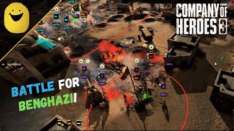 BATTLE FOR BENGHAZI Company Of Heroes 3 3vs3 Multiplayer British