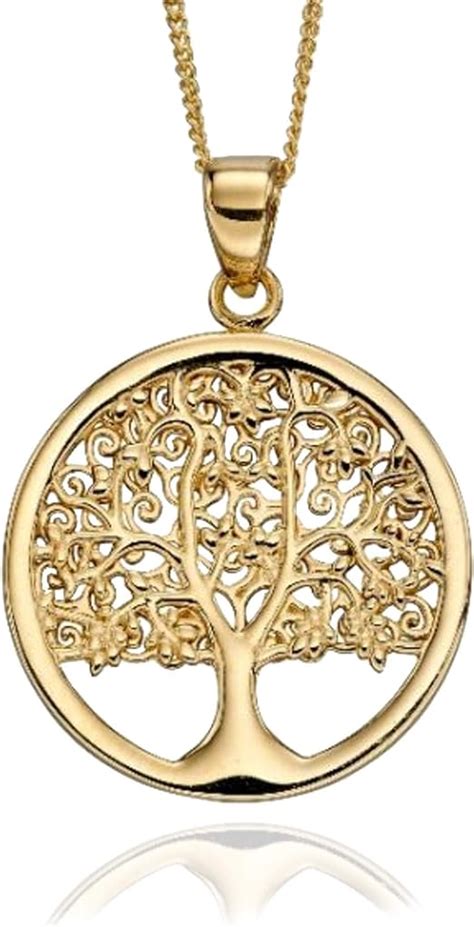 Collier en or Arbre de vie Bijoux inspirés de la nature Avec