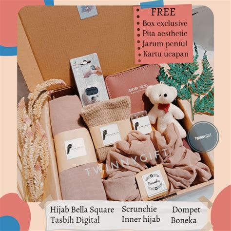 Jual Hampers Hadiah Kado Ulang Tahun Gift Box Cewek Hijab Ulang Tahun