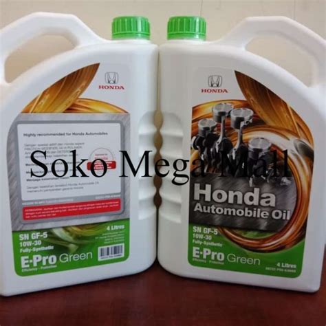 Promo Honda SN GF 5 10W 30 Oli Mesin Mobil E Pro Green Galon 4 Liter