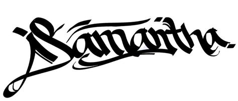 Samantha Name Tattoo Samntha Graffiti Tattoo Design Graffiti Tattoo