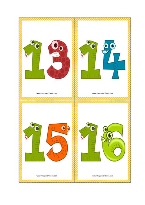 Free Printable Numbers 1 10 Flashcards - Printable Online