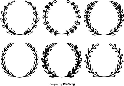 Hand Drawn Wreath Vectors Vector Art At Vecteezy