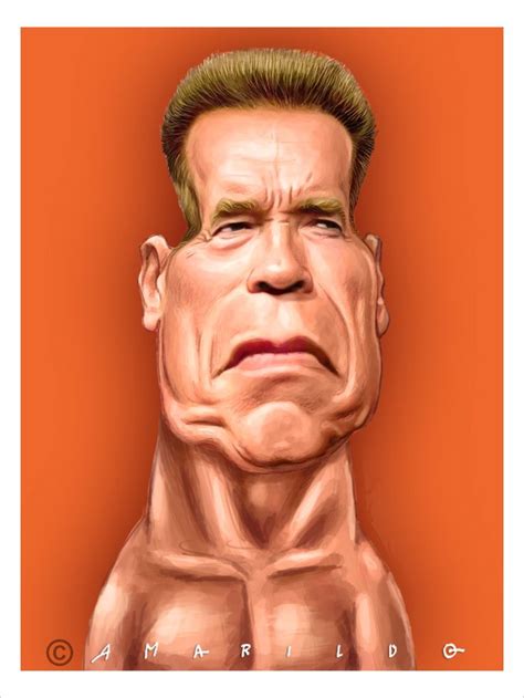 Arnold Schwarzenegger Caricatura Caricatura Caricaturas De