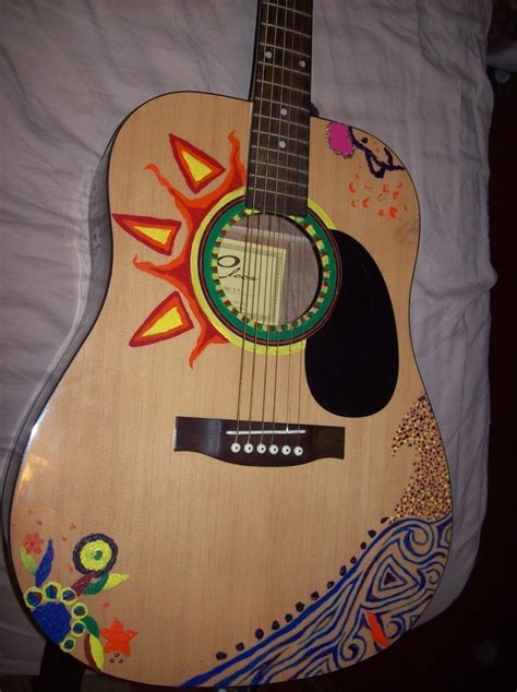 Hand Painted Guitar