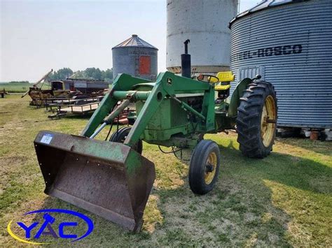 John Deere Tractor W Factory Pt Front End Loader Yorkton