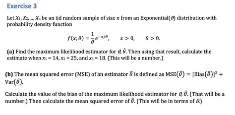 Solved Let X1x2xn Be An Iid Random Sample Of Size N From