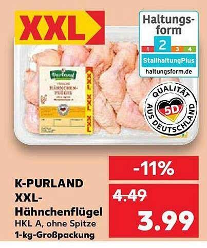 K purland Xxl hähnchenflügel Angebot bei Kaufland 1Prospekte de