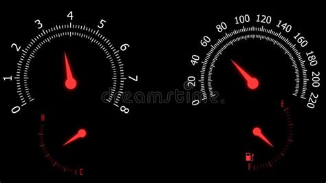 Animated Speedometer Sign Gauge Level Icon Risk Level Stock Video