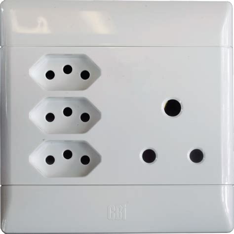 Cbi Socket Switch 4x4 Single Outlet 3x5a Wht Agrimark