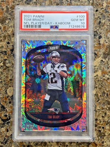 Tom Brady 2021 Panini Player Of The Day HOF KABOOM 37 99 SSP Gem Mint