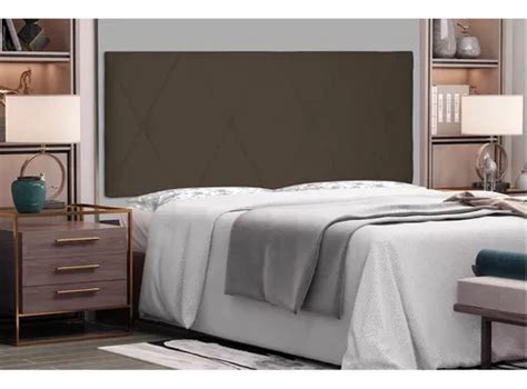 Painel Aquilla Cama Box Casal 140cm Suede Ssx Multicoisas Cor Caf