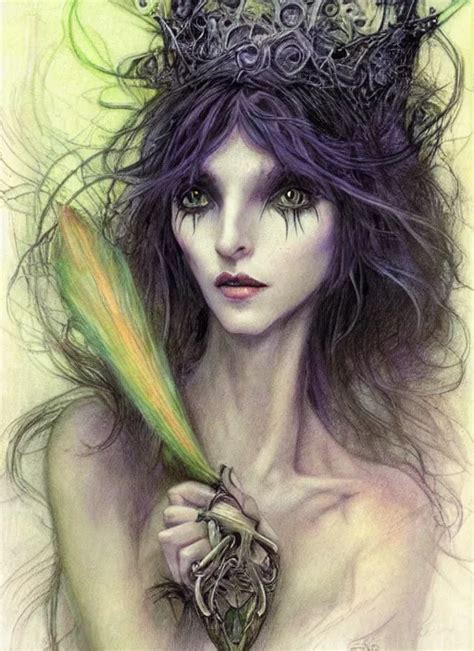 Krea Portrait Of Lithe Female Sorceress Of The Fey Beautiful