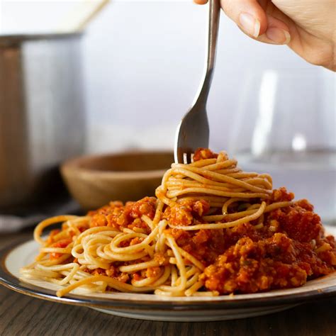 Best Vegan Spaghetti with Seitan "Meat" Sauce (High Protein)