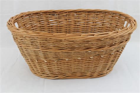 Washing Basket With Fingerholes Wicker Baskets