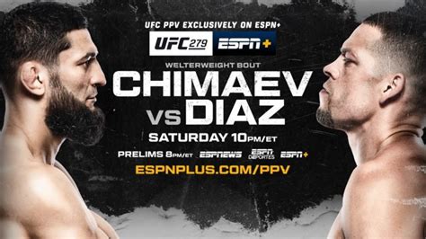 UFC 279 Date Time Location Chimaev Vs Diaz