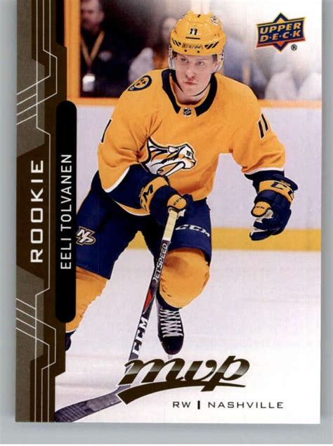 2018 19 Ud Mvp 241 Eeli Tolvanen Rc Rookie Card Nashville