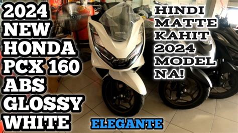 2024 New Honda Pcx 160 Abs White Youtube