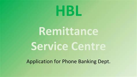 HBL Remittance Services PPT