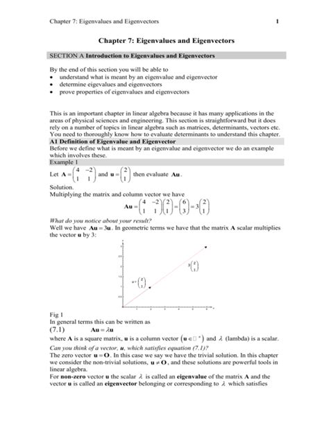 Chapter Eigenvalues And Eigenvectors