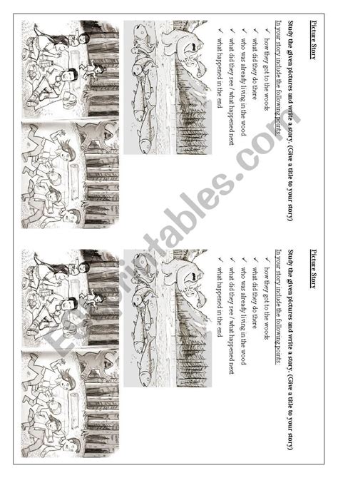 Picture Story - ESL worksheet by aishiii