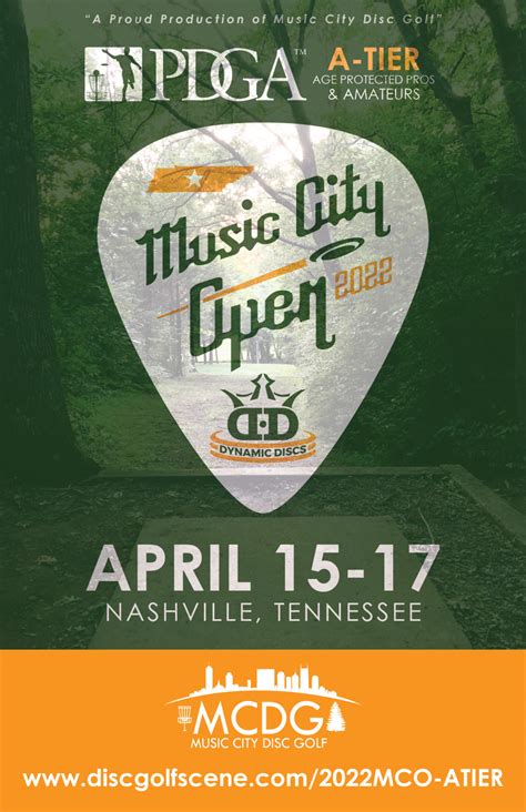 Music City Open Presented By Dynamic Discs Amateur And Age