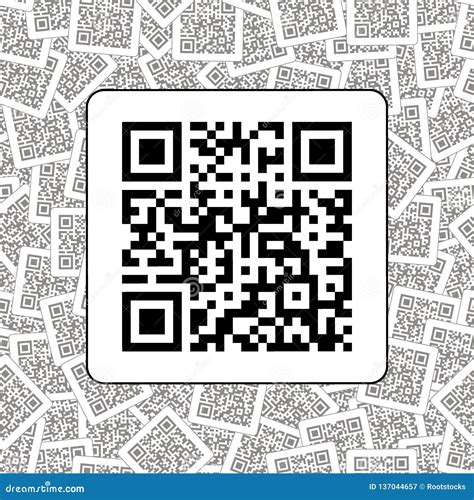 Qr Code On The Qr Codes Background Stock Illustration Illustration Of