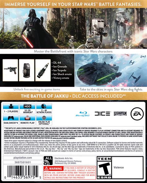 Star Wars Battlefront Ultimate Edition Box Shot For Playstation 4