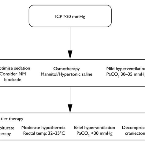 Approach To Managing Raised Icp Icp Intracranial Pressure Gcs Download Scientific Diagram