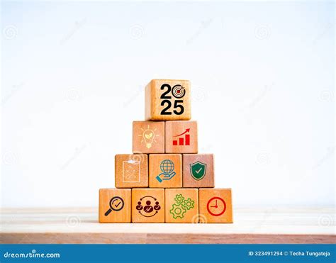 2025 Happy New Year And Success Business Management Concept 2025 Year