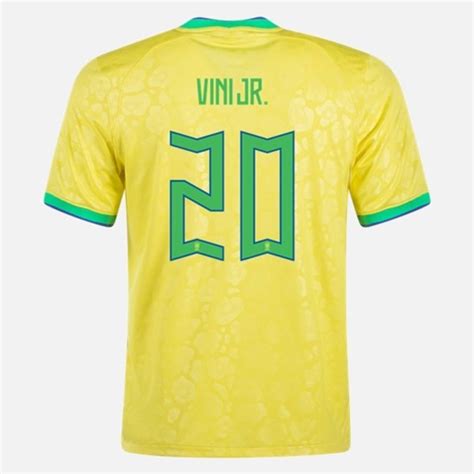 Maillot de Foot Brésil VINICIUS JR 20 Domicile 2022 haute qualite