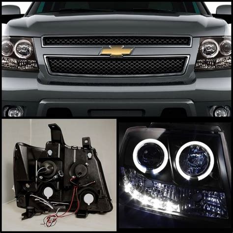 Chevrolet Avalanche Spyder Projector Headlights LED Halo LED