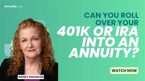 Can You Roll Over Your 401k Or IRA Into An Annuity YouTube