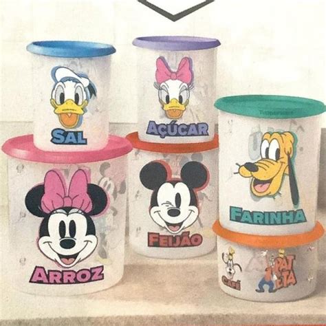 Tupperware Instantânea Mágica Disney kit 6 peças Pote Magazine Luiza