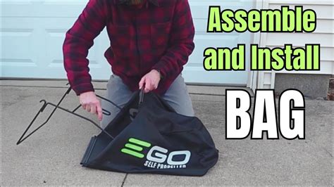 How To Assemble Replace And Install An EGO Grass Bag YouTube